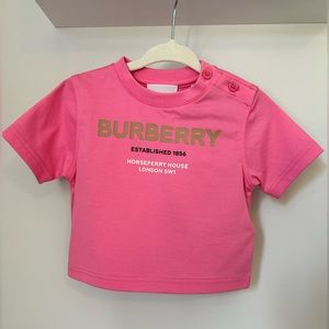 Burberry Baby Girl’s Cedar Tri-Tone Logo-Print T-Shirt